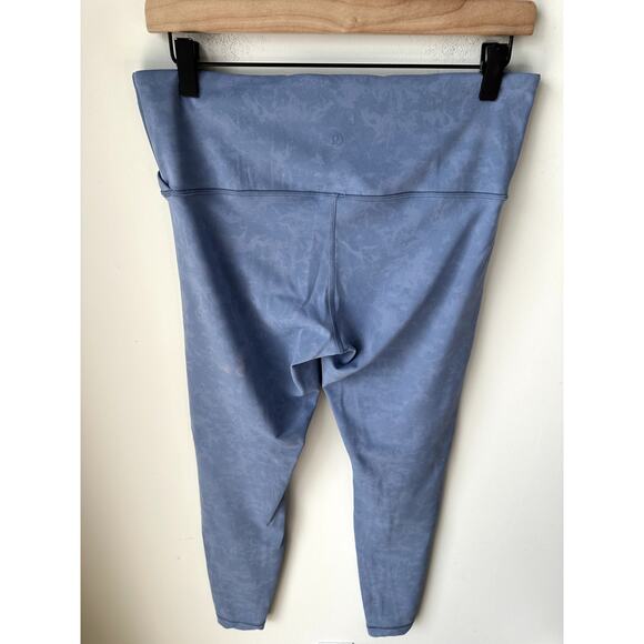 Lululemon Always On HR Tight 28" Nulu Size 10 Blue EUC - Picture 3 of 9